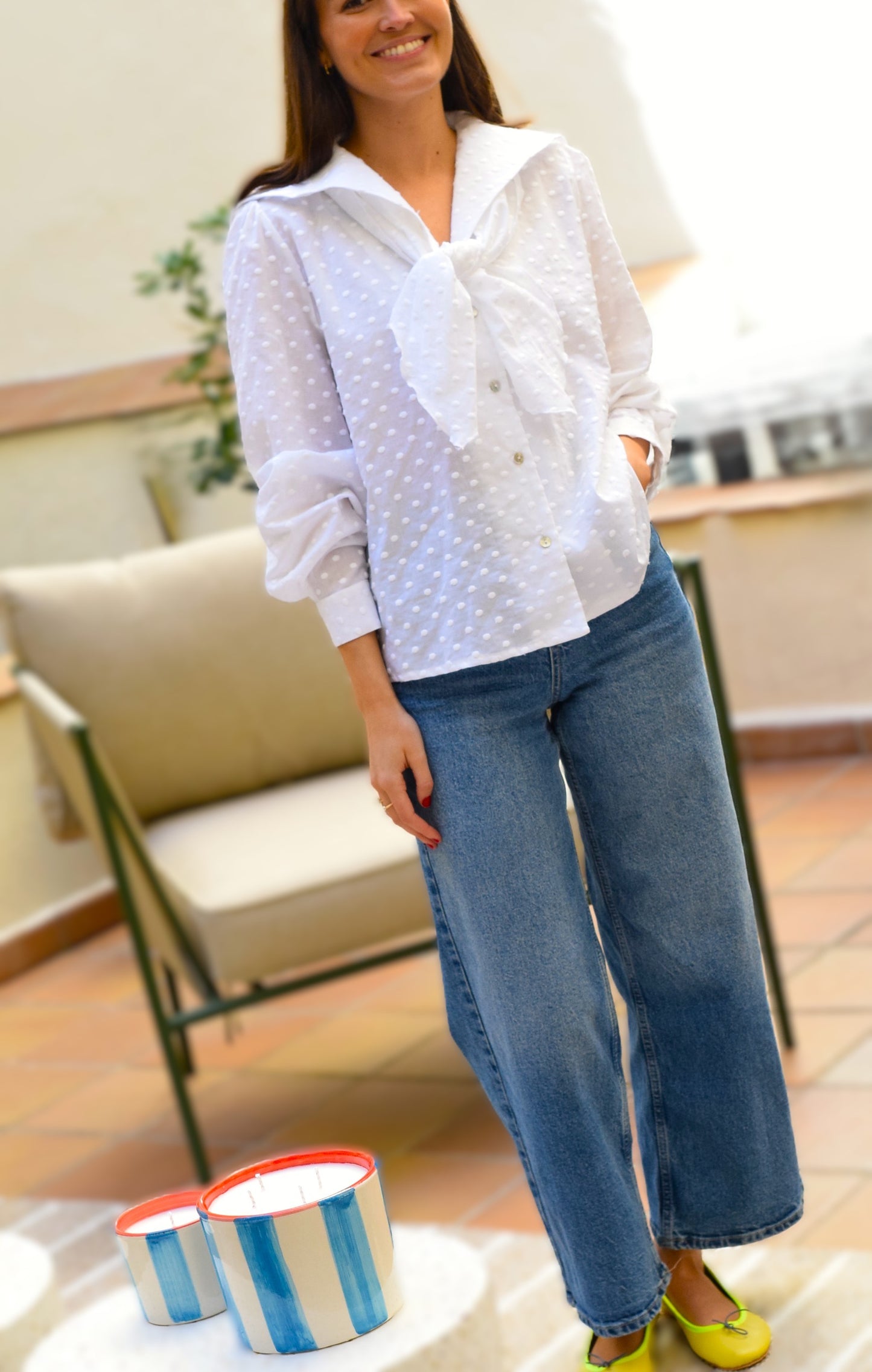 BLUSA LUCÍA - BODOQUES BLANCA -