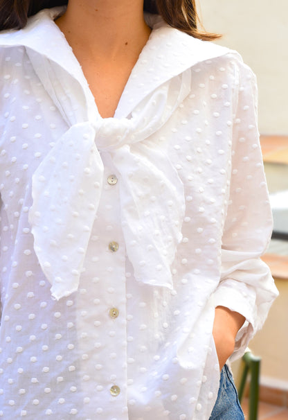 BLUSA LUCÍA - BODOQUES BLANCA -