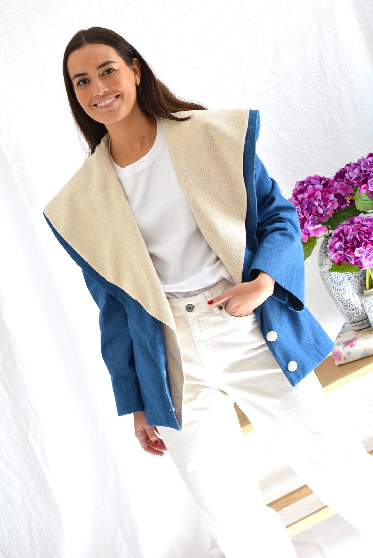 CHAQUETA JULIETA - VAQUERA Y BEIGE