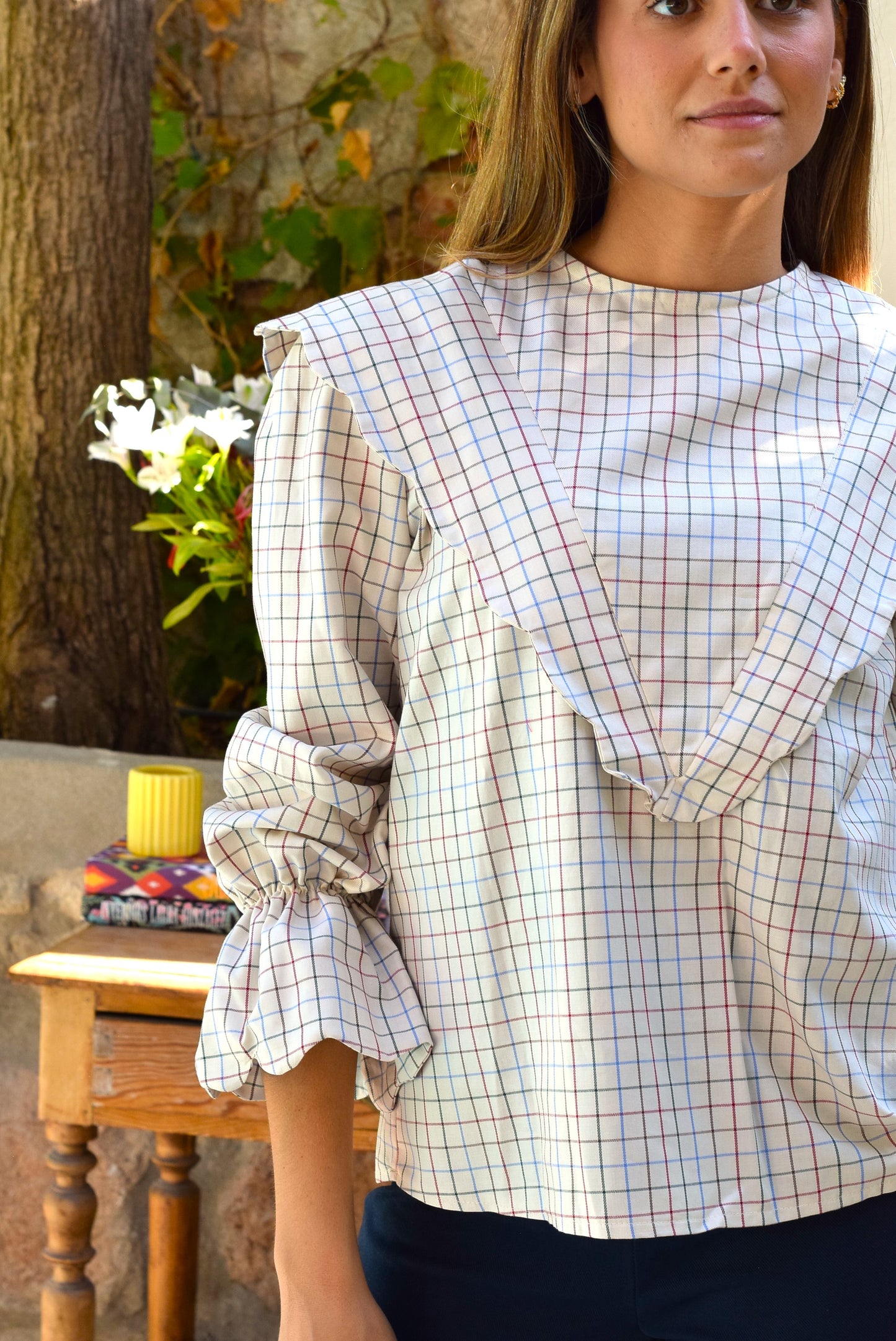 BLUSA LOLA - CUADRO AZUL