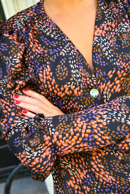 VESTIDO FABIOLA - MOTAS COLORES -