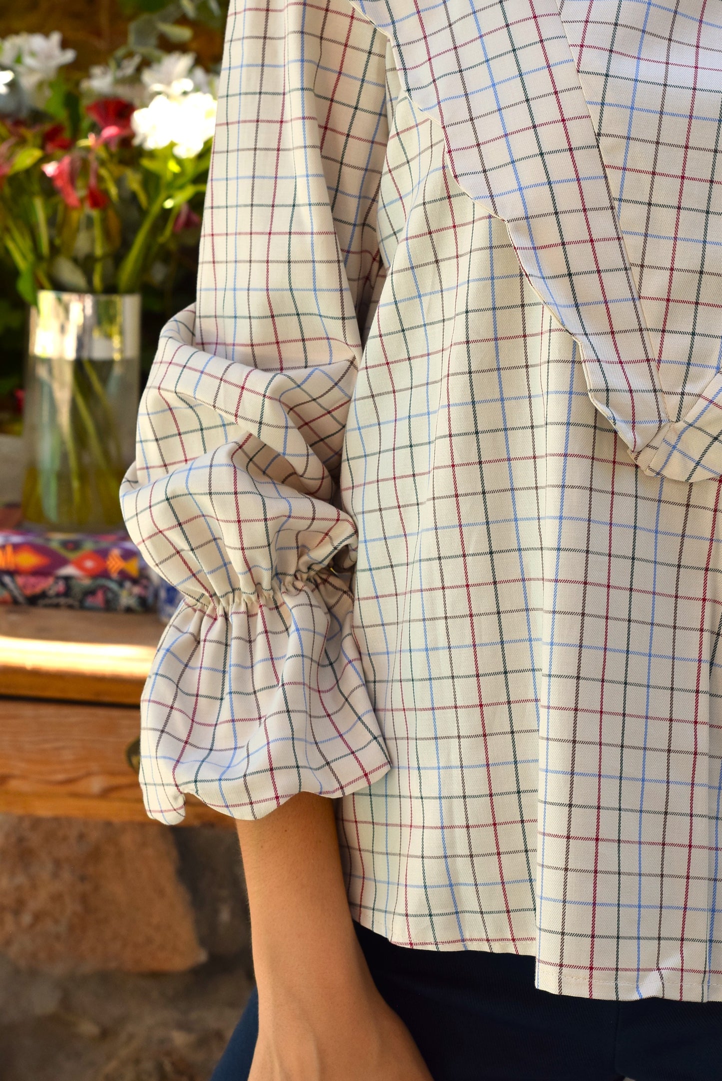 BLUSA LOLA - CUADRO AZUL