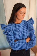 Load image into Gallery viewer, BLUSA BEGOÑA - VICHY AZUL
