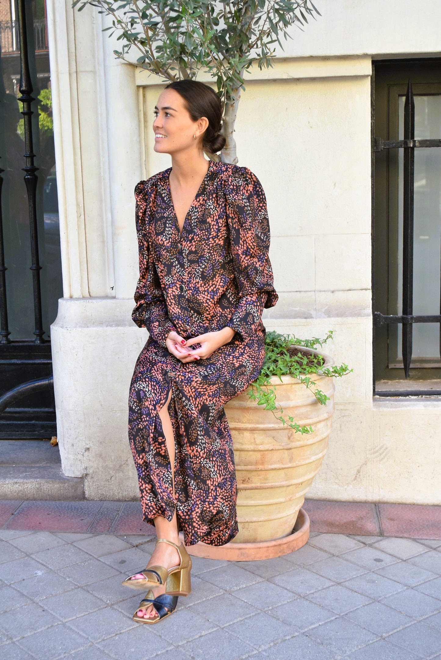 VESTIDO FABIOLA - MOTAS COLORES -