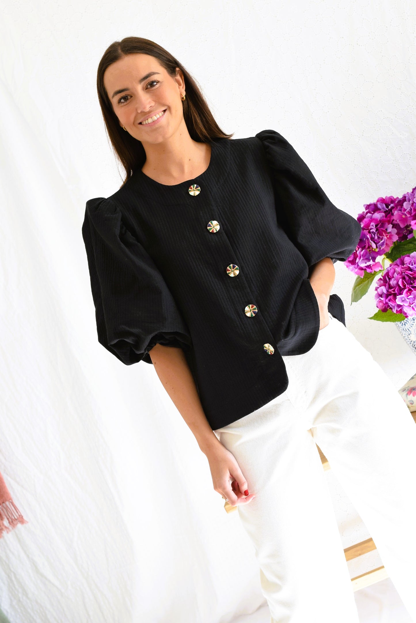 BLUSA HILDA - NEGRA -