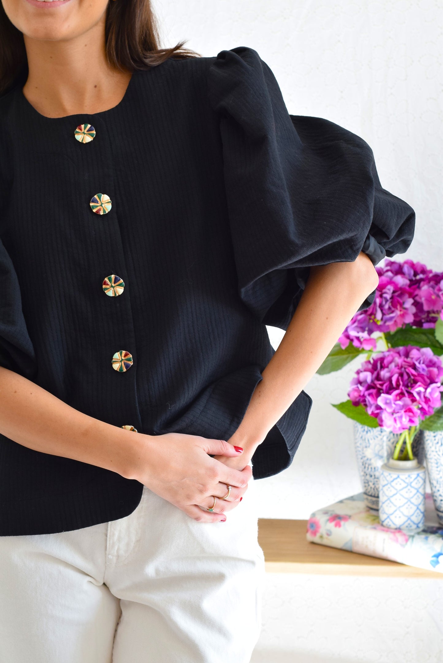 BLUSA HILDA - NEGRA -