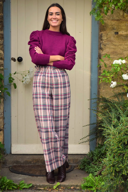 PANTALONES LUCÍA - ESCOCÉS ROSA - PREORDER 17 OCTUBRE