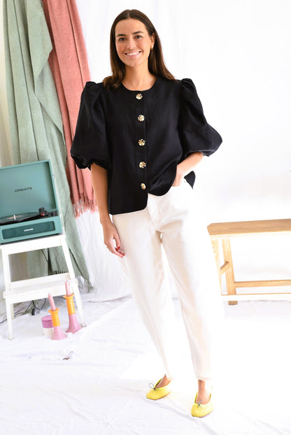 BLUSA HILDA - NEGRA -