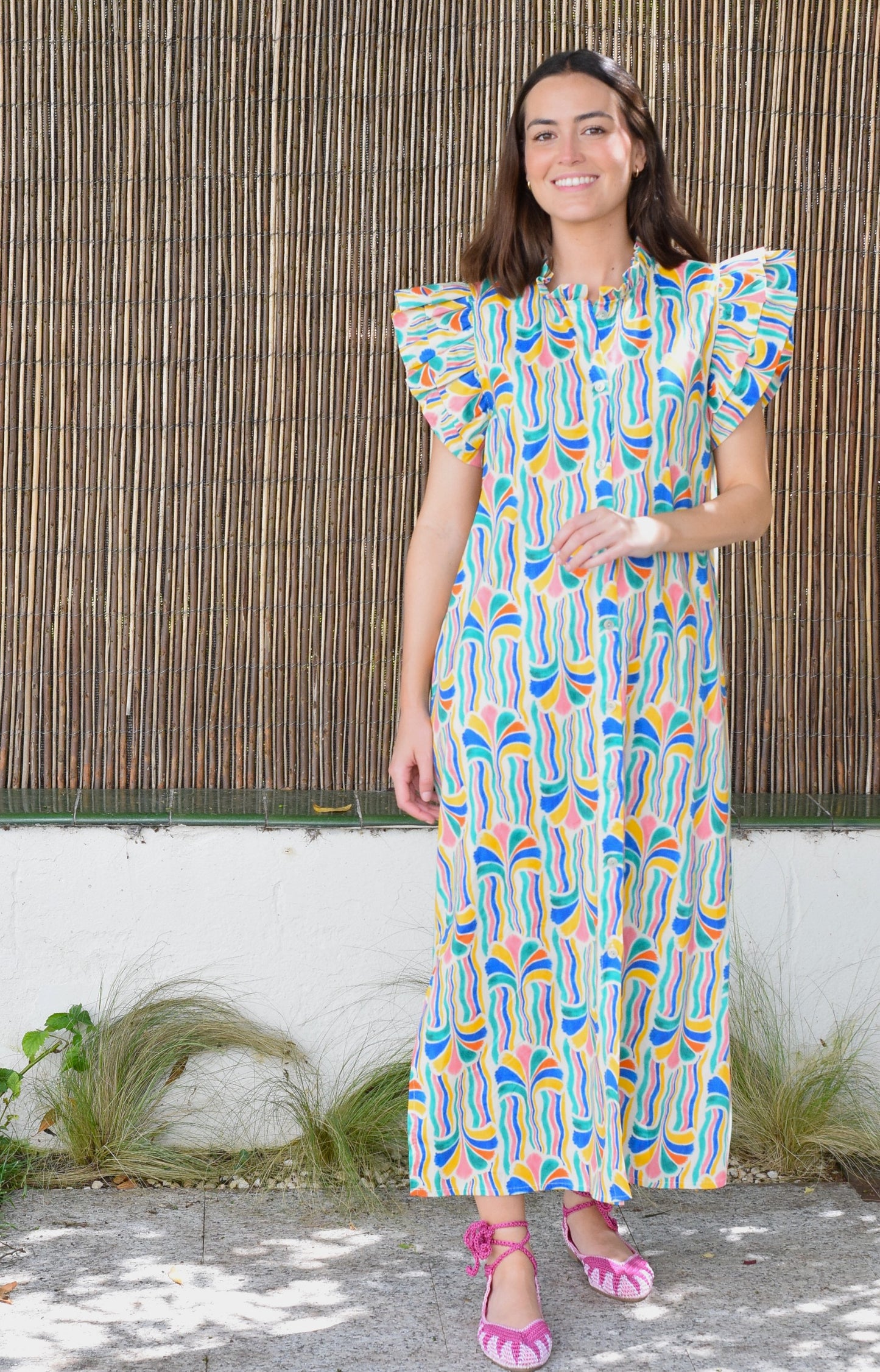 VESTIDO CASILDA - PALMERAS COLORES