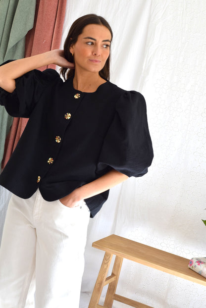 BLUSA HILDA - NEGRA -