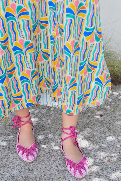 VESTIDO CASILDA - PALMERAS COLORES