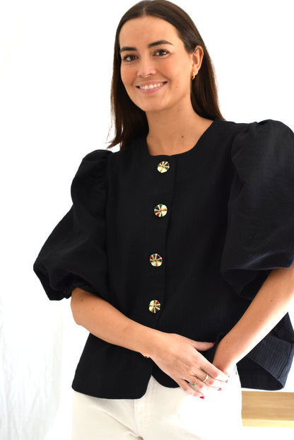 BLUSA HILDA - NEGRA -