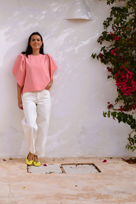 BLUSA FILIPA - VICHY ROSA