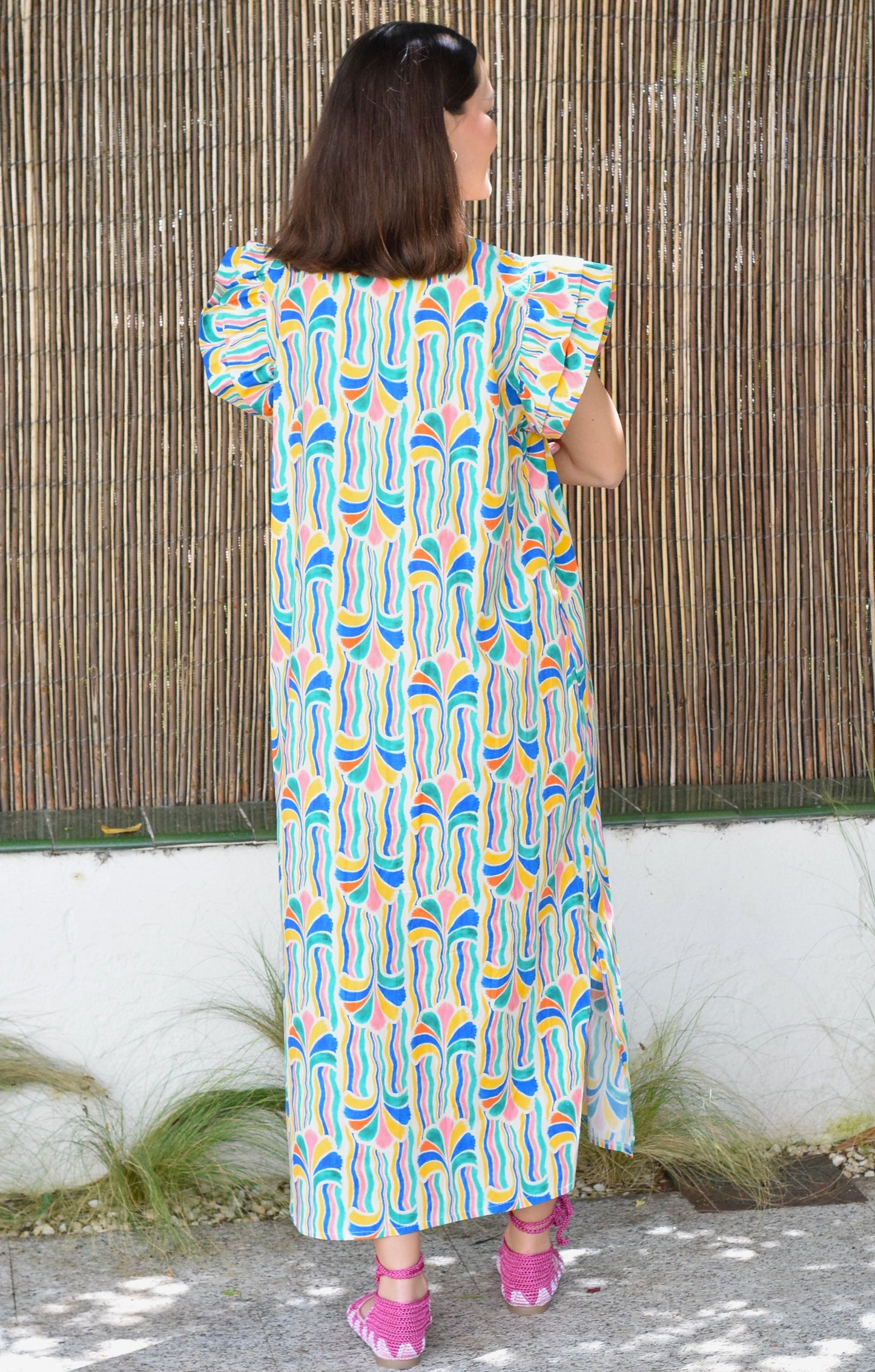 VESTIDO CASILDA - PALMERAS COLORES