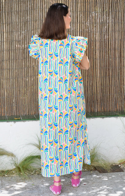 VESTIDO CASILDA - PALMERAS COLORES