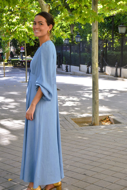 VESTIDO JIMENA - VAQUERO CLARO -