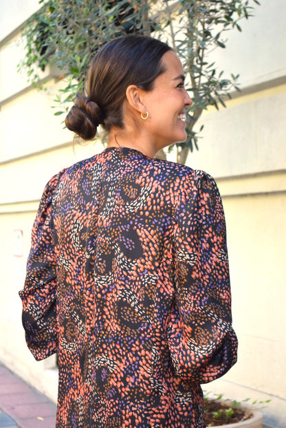 VESTIDO FABIOLA - MOTAS COLORES -