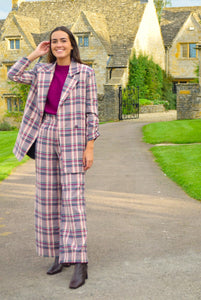 PANTALONES LUCÍA - ESCOCÉS ROSA -