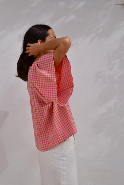 BLUSA FILIPA - VICHY ROSA