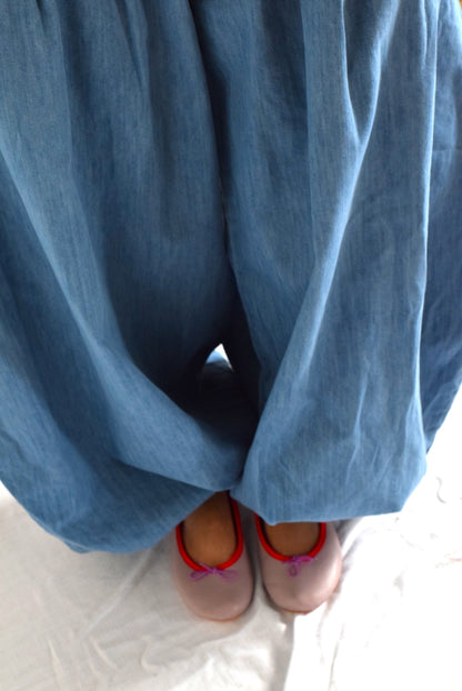 BAILARINAS MALVA CON NARANJA -