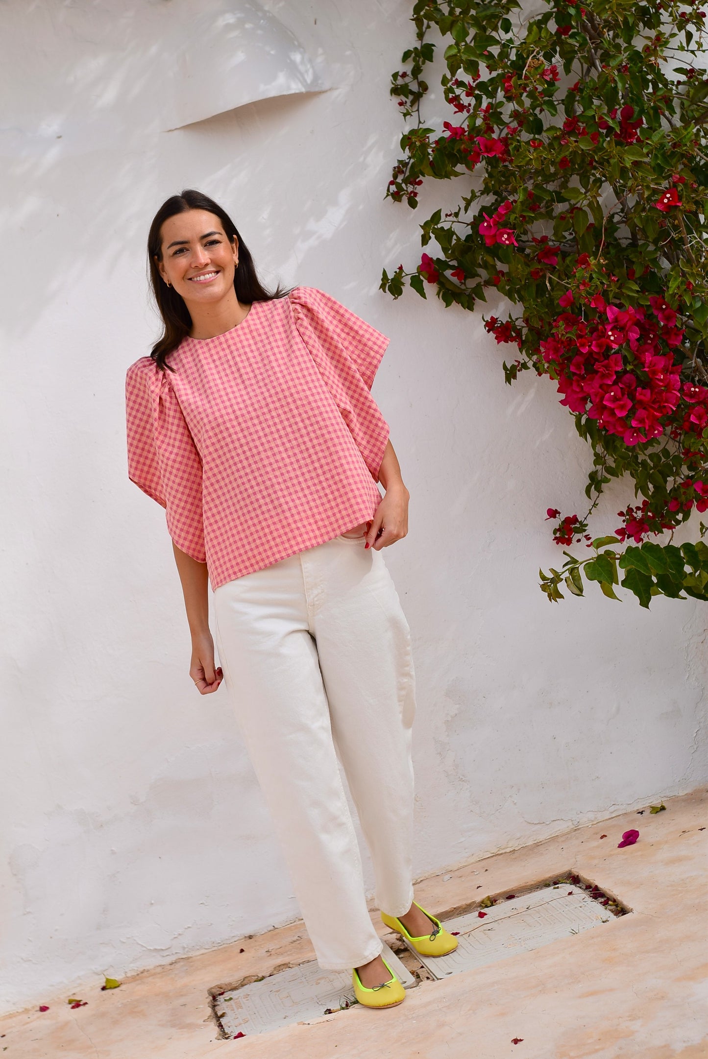 BLUSA FILIPA - VICHY ROSA
