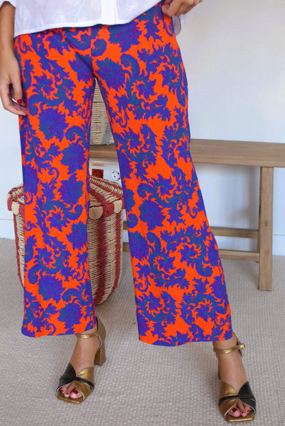 SUN PANTS - ORANGE AND BLUE -