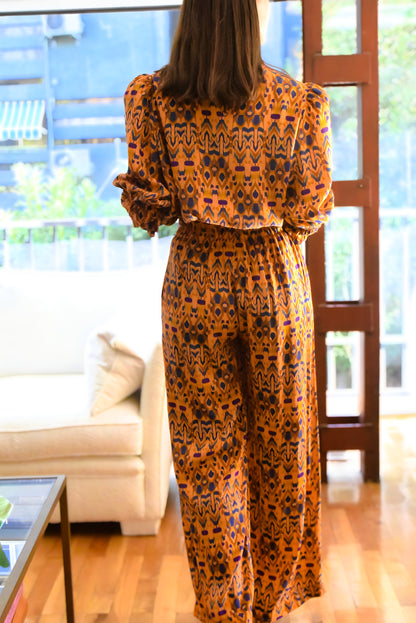 BLUSA BRUNA - IKAT MOSTAZA -