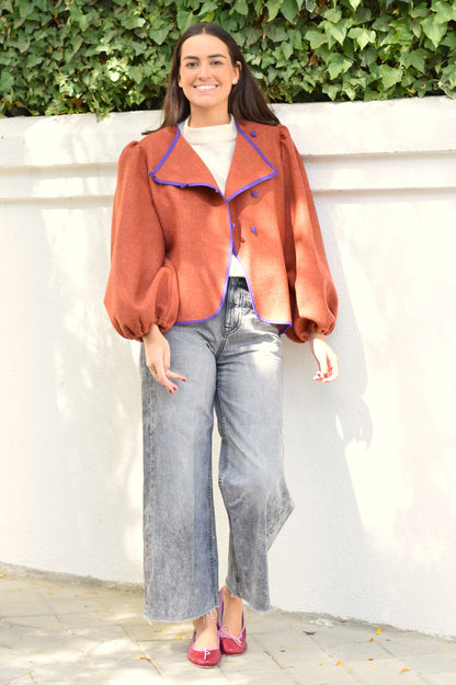 CHAQUETA SIMONA - NARANJA - PREORDER 20 OCTUBRE