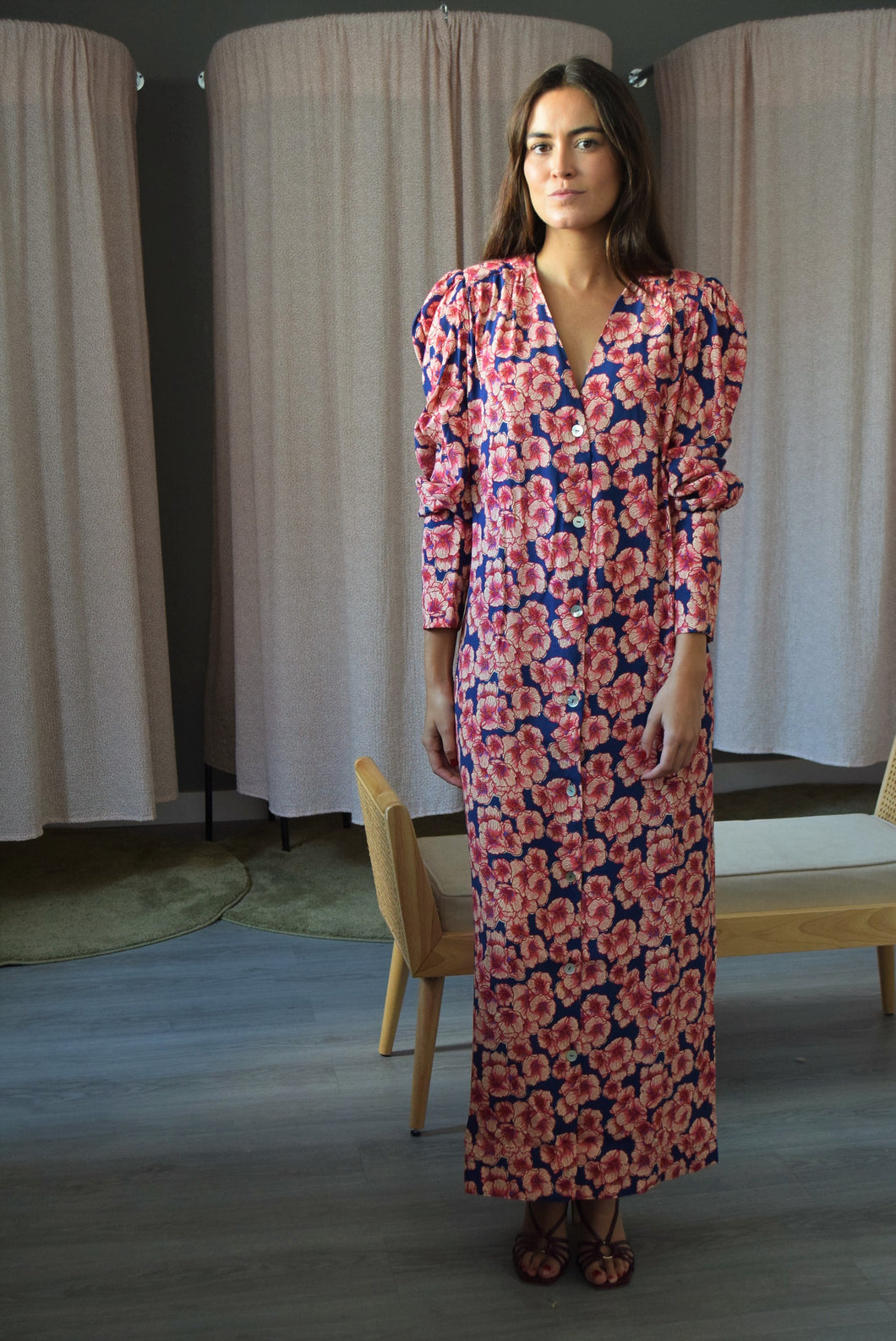VESTIDO FABIOLA - FLORES -