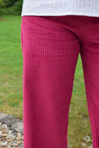 PANTALONES SOL - PANA FRAMBUESA