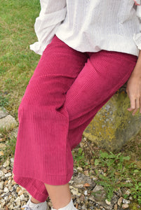 PANTALONES SOL - PANA FRAMBUESA