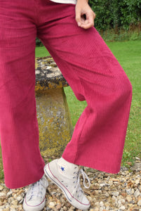 PANTALONES SOL - PANA FRAMBUESA