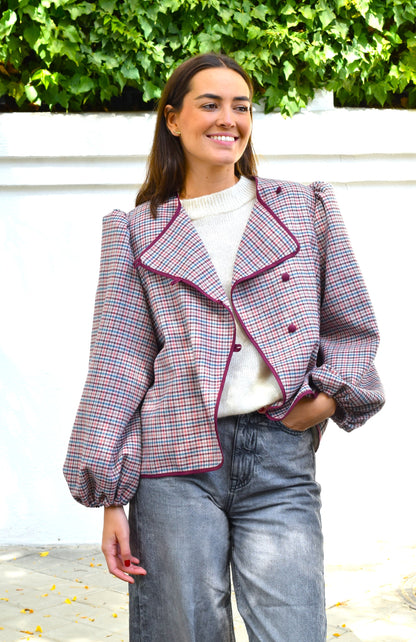 CHAQUETA SIMONA - GRANATE - PREORDER 20 OCTUBRE