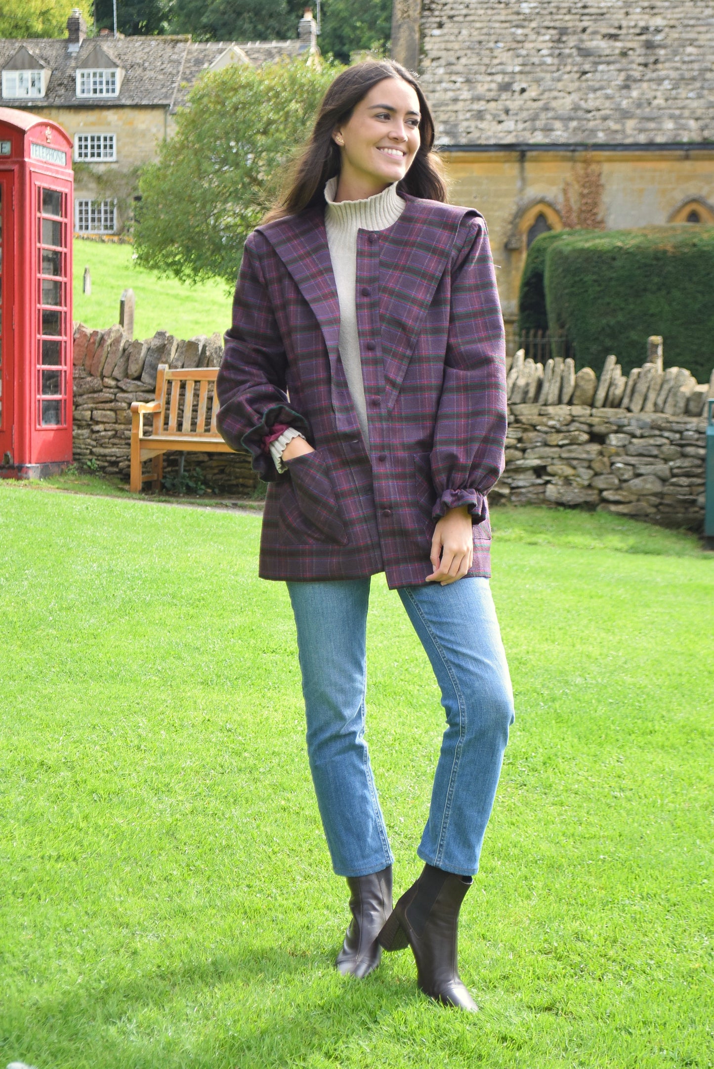 Chaqueta Burdeos Isabel 