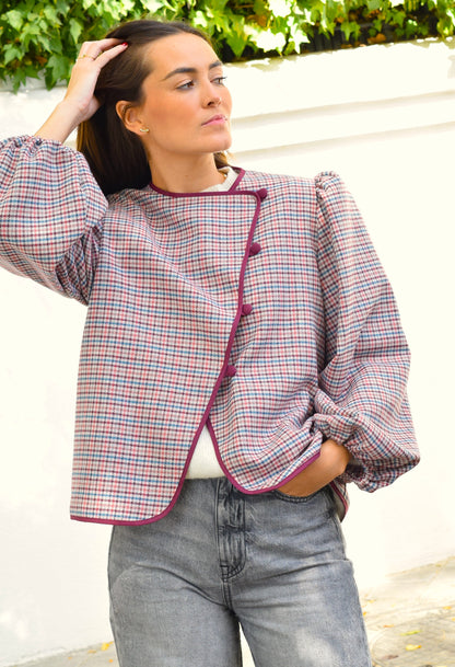 CHAQUETA SIMONA - GRANATE - PREORDER 20 OCTUBRE