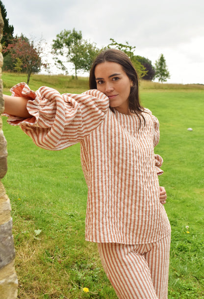 SUDADERA FEDERICA - RAYAS NARANJAS - PREORDER 9 DICIEMBRE