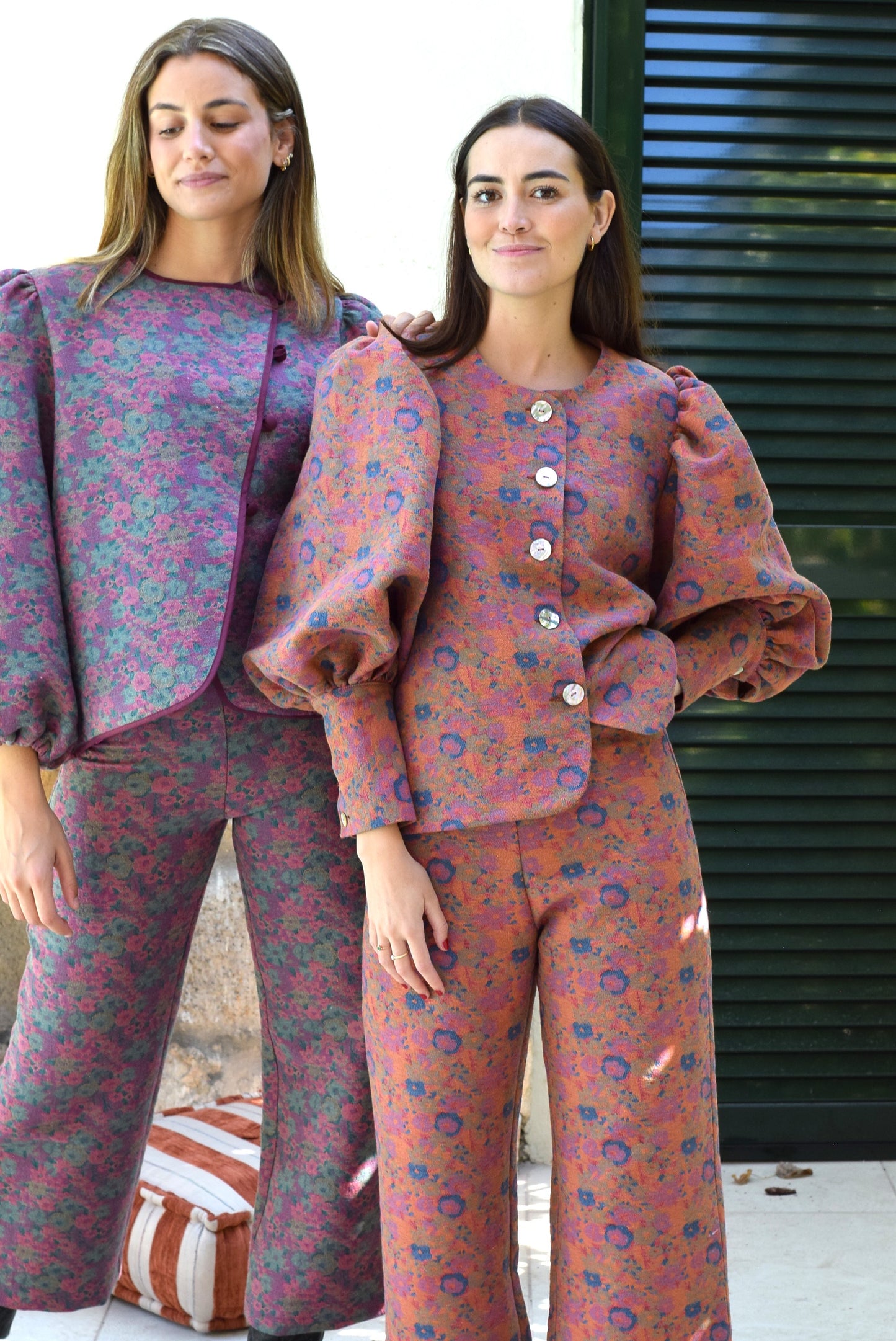 BLUSA FEDERICA - FLORES ROSA - PREORDER 30 NOVIEMBRE