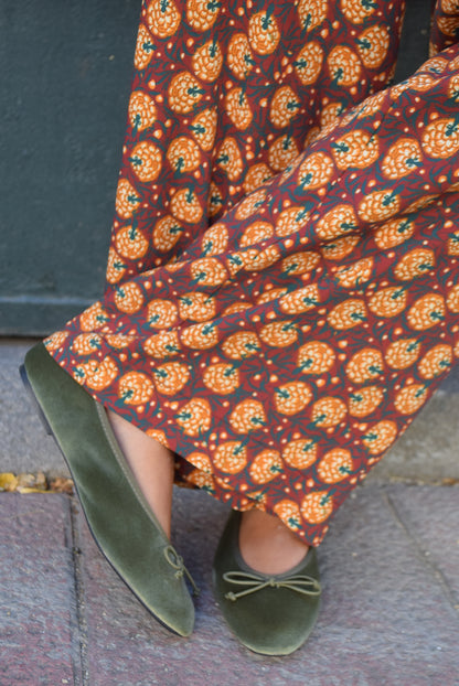 PANTALONES LUCÍA - FLOR GRANATES -