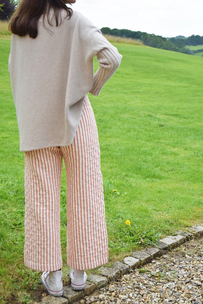 SOL PANTS - ORANGE STRIPES