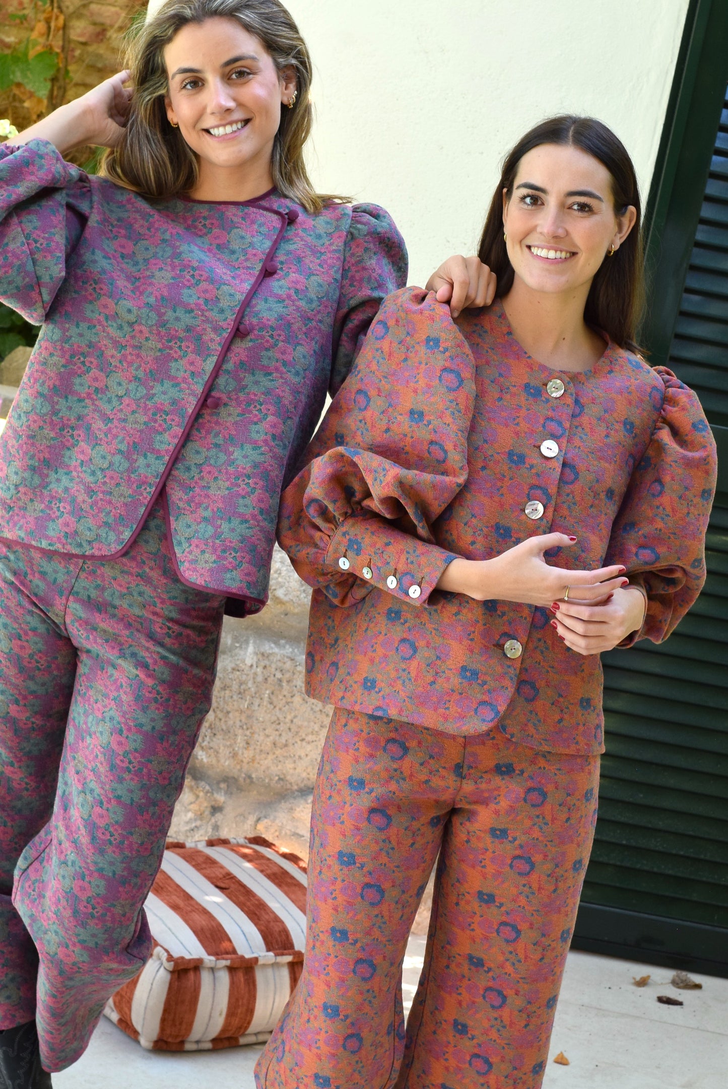 PANTALONES SOL - FLOR SALMÓN - PREORDER 26 NOVIEMBRE