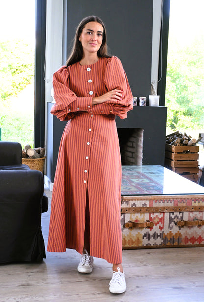 BLUSA HILDA - RAYAS CALDERA - PREORDER 7 SEPTIEMBRE