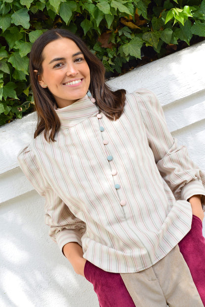 BLUSA VICTORIA - RAYAS COLORES