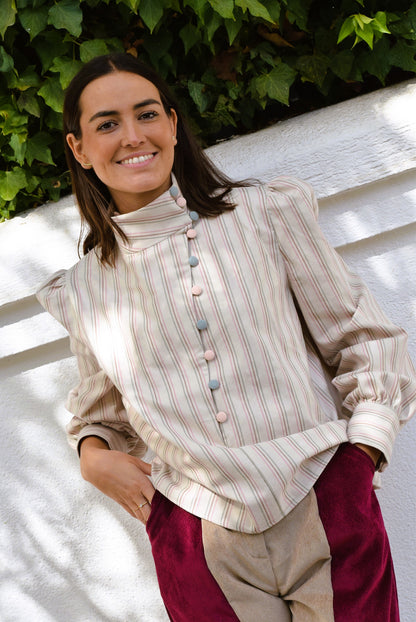 BLUSA VICTORIA - RAYAS COLORES