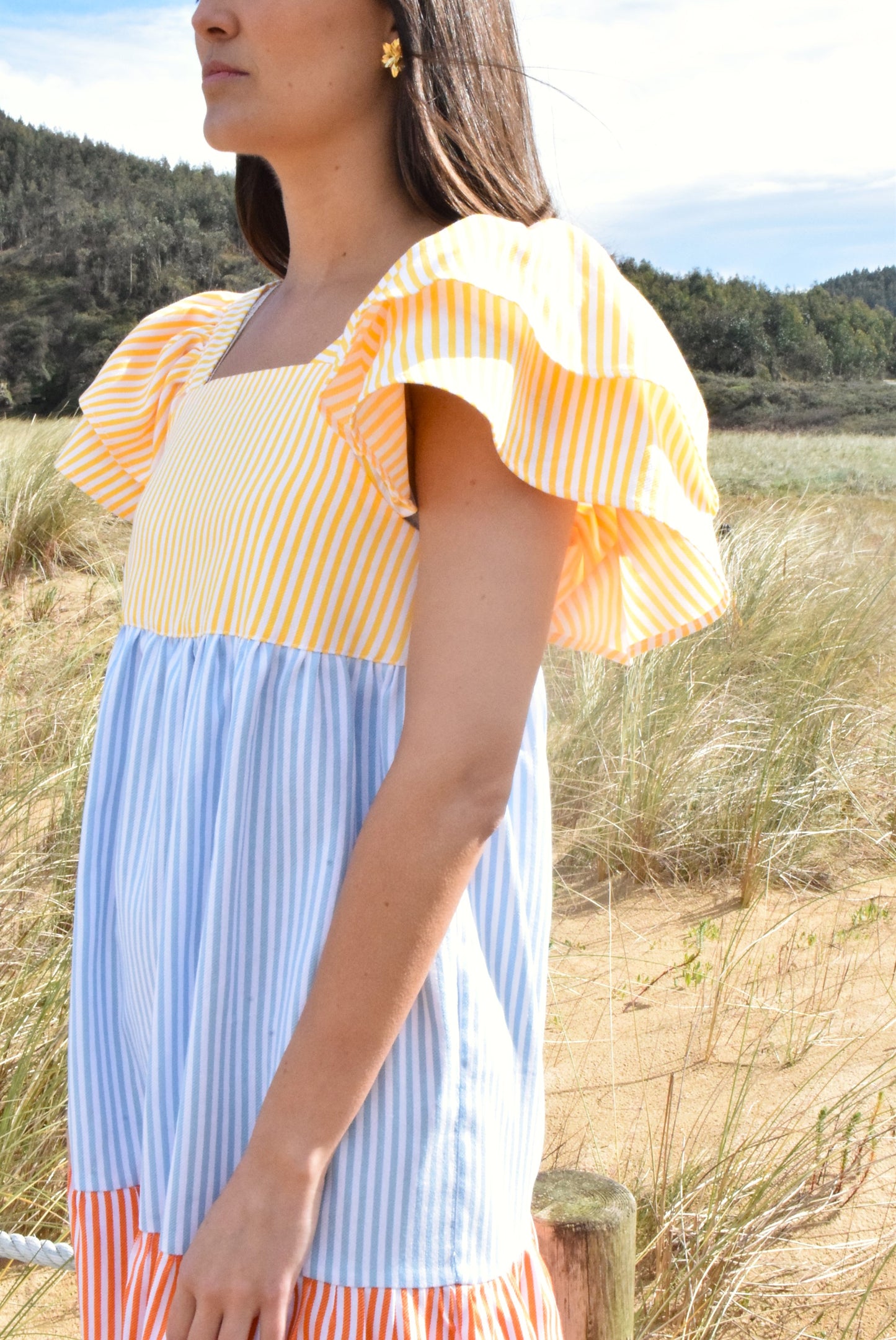 EMILIA DRESS - TRICOLOR -