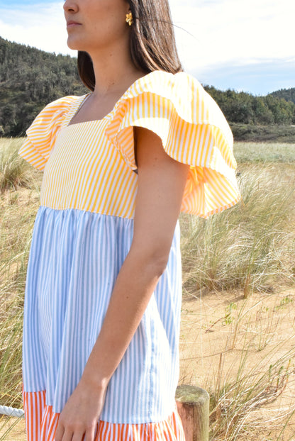EMILIA DRESS - TRICOLOR -