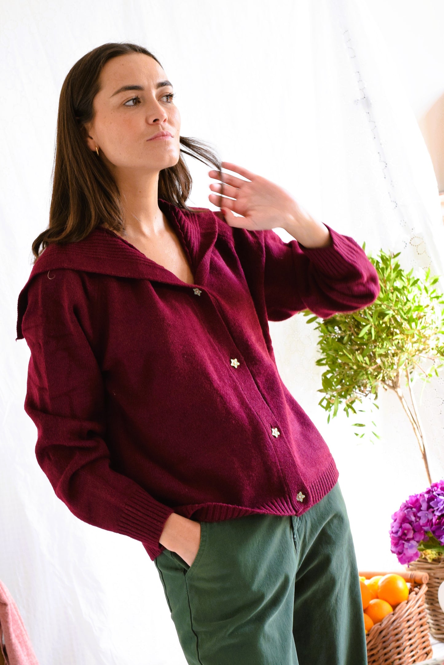 CHAQUETA MARINA - GRANATE