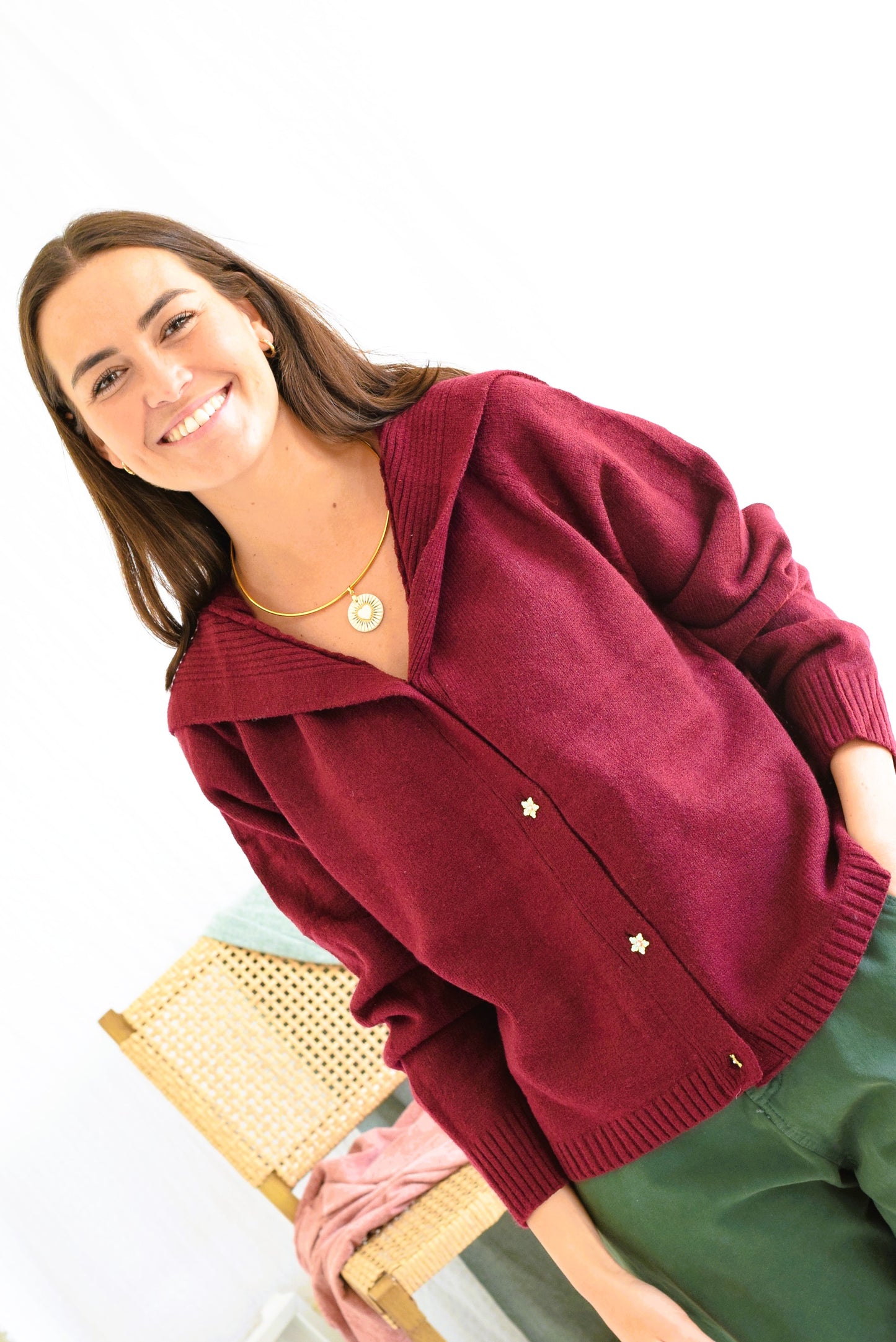 CHAQUETA MARINA - GRANATE