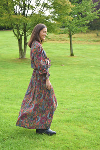 FALDA ANA - FLORES GRANATES -