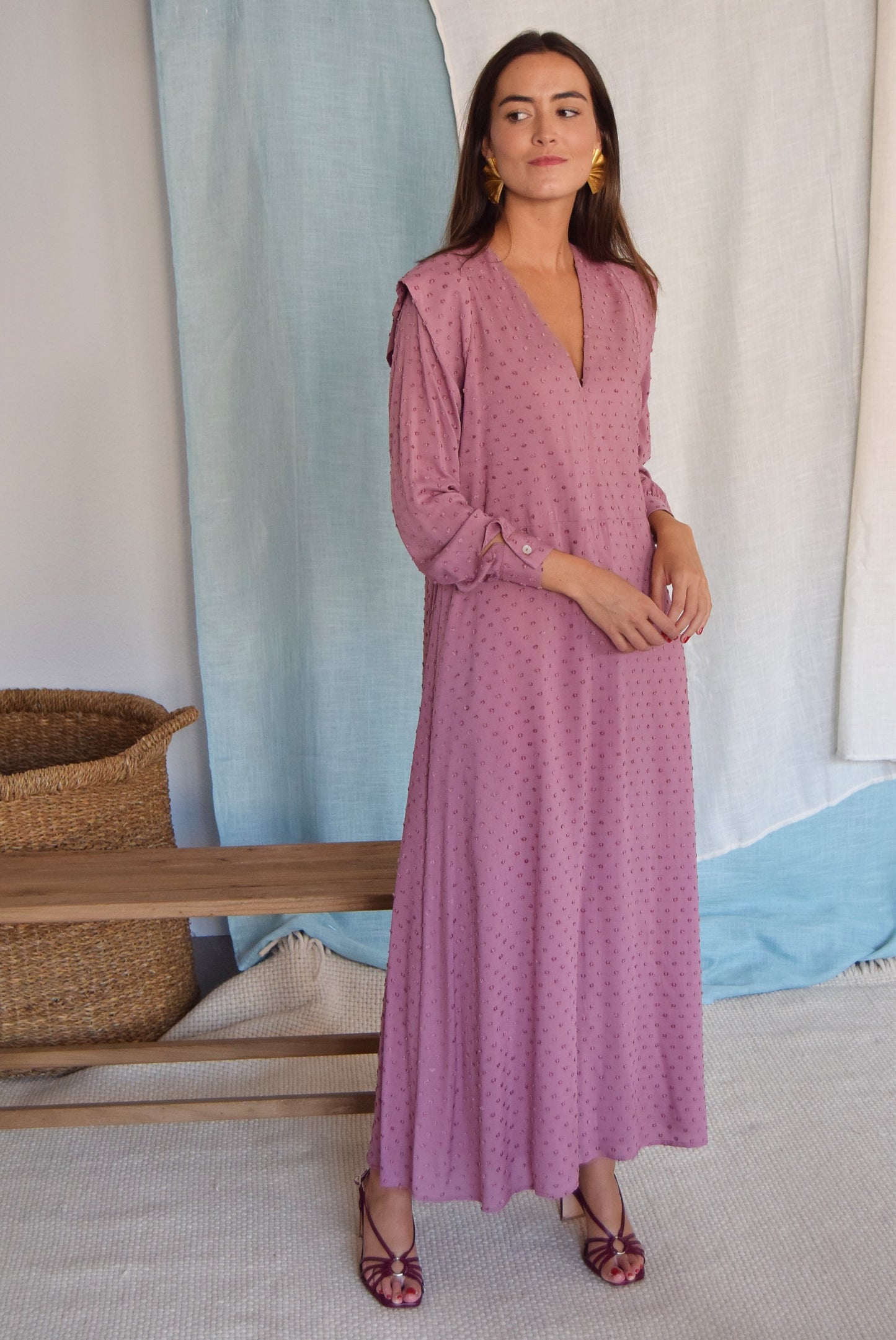 VESTIDO CARLOTA - PLUMETI MALVA -
