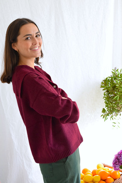 CHAQUETA MARINA - GRANATE